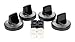 Camco 00943 Gas Range Knobs Top Burner (Black)