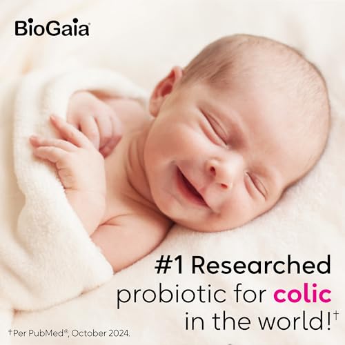 BioGaia Protectis Baby Probiotic Drops | Colic & Gas Relief + Vitamin D | Safe for Newborns | Ease Crying, Fussing, Colic, Gas, Spit-ups & Constipation | No Dairy, Soy & Gluten | 50 Day Supply | 10mL