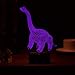 Dinosaur Night Light 3D Kids Bedside Lamp 7 Colors Change Dinosaur Toys Optical Illusion Night Lights Ideas Birthday Gifts for Kids Baby Girls Boys (Diplodocus 01)