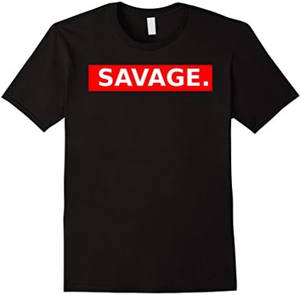Mens Savage T-Shirt Medium Black
