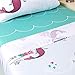 JumpOff Jo – Twin Sheet Set (3 Pcs) – 1 Fitted Sheet, 1 Flat Sheet, & 1 Pillow Case – Hypoallergenic, Breathable, Microfiber Kids Bedding – Moonlight Mermaid