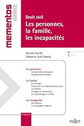 Les  personnes, la famille, les incapacités