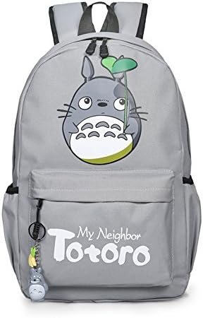 Cartoon My Neighbor Totoro Backpack Bag Cosplay Unisex School Backpack Computer Bag (gray)