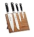 Mercer Culinary M21960BM Genesis 5-Piece Bamboo Magnetic Board and Knife Set