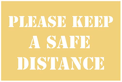 Stencil kit 600x400mm - Please keep a safe distance