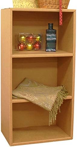 Amazon ダンボール3段マルチラック 段ボール家具 収納 強化段ボール使用 カラーボックス オンライン通販