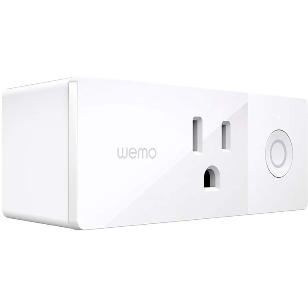 Wemo Mini Smart Plug WiFi habilitado, funciona con Alexa y el Asistente de Google - Blanco