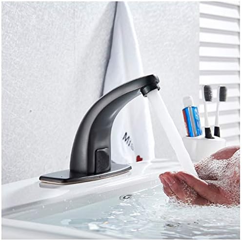 Bath Automatic Infrared Sink Hands Touchless Free Faucet Sensor Tap Hot&Cold Water Saving Inductive Electric Basin Faucet Mixer