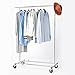 Amazon Basics Heavy Duty Steel Garment Rack on Wheels - Chrome