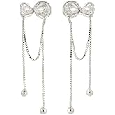 LIGHT RAIN Clip-On Earrings, All-Day Wear Gold & Silver Plated Stud, Hoop, Dangle Design Jewelry for Non-Pierced Ears