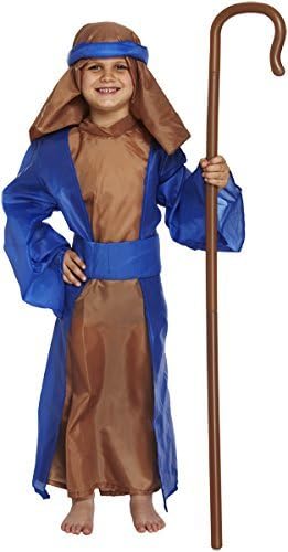 Boys Blue Shepherd Shepard Fancy Dress Costume Nativity Medium (Age 7-9) W00232 VEX by Henbrandts
