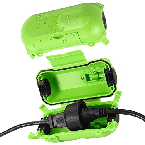 2 Pack Outdoor Extension Cord Covers, IP44 Waterproof, Adjustable