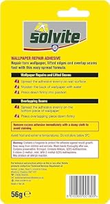 Solvite Wallpaper Repair Adhesive 56g Extra-Strong Easy-Spread Glue view 2
