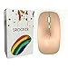SROCKER T3 Ultra-thin 2.4GHz Wireless Silent Click Optical Mouse/Mice 3 Adjustable DPI Levels with 4 Buttons and Nano USB Receiver for Laptop/PC/Mac(Brown)