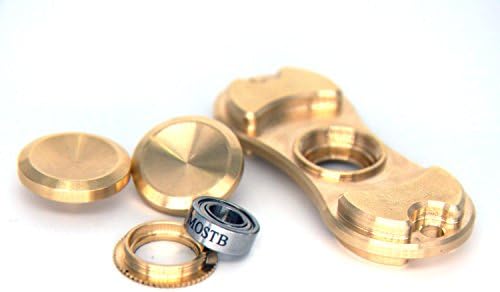 Fidget Spinner Toy Brass EDC ADHD Focus Silent High Speed 3-7 Mins Spins(Pure Copper)