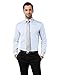 Vincenzo Boretti Shirt, slim-fit, double cuff, uni - non-iron,ice-blue,17.5