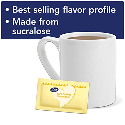 N'Joy Yellow Sucralose Zero Calorie Sweetener Packets, 0.04 Oz Packet