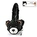 Kids Headphone,Dairle Black Bear Shape Headphones with Retractable Cable,Safe 85dB Hearing Protection Headphones for Children 3+ years old