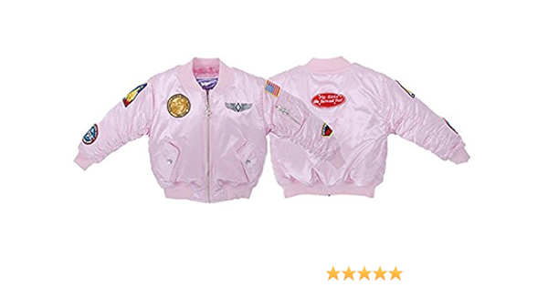 pink flight jacket