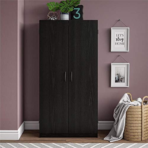 Ameriwood Home SystemBuild Dawson 60" Storage in Black Oak