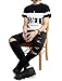 Vogstyle Men's Slim Fit Destroyed Jeans Pencil pants Slim zipper Jeans With Holes