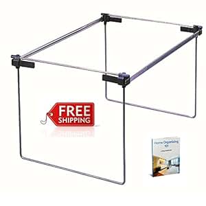 Raíles de mueble archivador para carpetas colgantes. Presentación