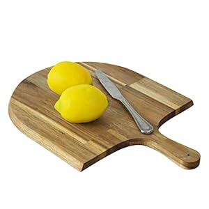 Acacia Houten Pizza Peel, Serveerpan, Kaas en Charcuterie Boards | Pizza Paddle Board met handvat voor het bakken…