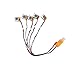 EACHINE E010 Batteries, 3.7V 150MAH 30C Lipo Battery USB Cable Charger Set for EACHINE E010 E013 JJRC H36 GoolRC T36 Quadcopter