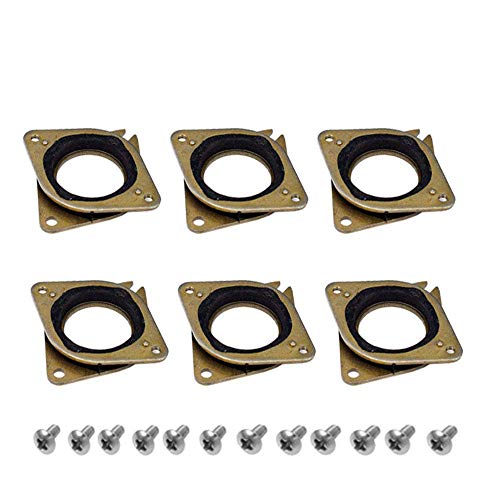 EZlife Stepper Damper,6Pcs NEMA 17 Stepper Steel and Rubber Vibration Dampers with 12Pcs M3 Screw for 3D Printer, CNC