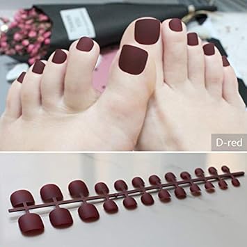 Amazon Com Brown Matte Fake Toenails Black Toes Simple Short Nude Amazon Com Brown Matte Fake Toenails Black Toes Simple Short Nude