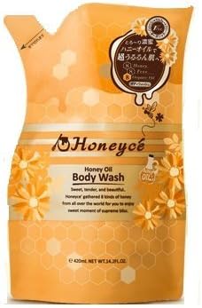 Honeyce Honey Oil Body Wash Refill 420g - Moist Type (Green Tea Set)
