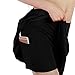 EAST HONG women's Lightweight Running Skirt Golf Tennis movement skirt Fitness skirt (XL, Black)