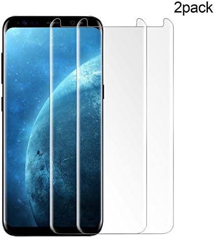 Samsung Galaxy S8 Screen Protector,Lesozoh 0.26mm Full Screen Coverage Scratch Resistant Ultra HD Glass Screen Protector for Samsung Galaxy S8 (2 Pack)