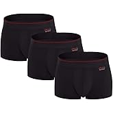 Ezee Smart Deals ALEX Men’s Cotton Boxer Briefs 3 Pack – Soft Stretch Underwear Casual Comfort – Lightweight Fit