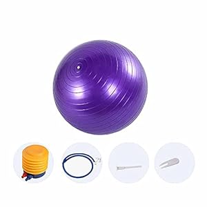 HKBTCH-Pilates-Ball-65cm-Extra-Thick-Anti-Burst-Exercise-Ball-With-Air-Pump-Non-Slip-Stability-Balance-Gym-Ball-For-Yoga-Pilates-Fitness-Pregnancy Pilates Ball, 65cm Extra Thick Anti-Burst Exercise Ball With Air Pump, Non-Slip Stability Balance Gym Ball For Yoga…