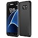 Galaxy S7 Edge Case, Trianium [Protak Series] Ultra Protective Dual Layer TPU Bumper + Hard Polycarbonate Back Plate Heavy Duty Cover + Shock Absorbing for Samsung Galaxy S7 Edge [Black]