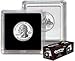 BCW 2x2-Inches Coin Snap Holder Quarter, 24.3mm, Bundle of 25