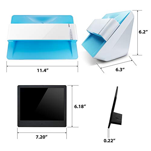 Plustek Photo Digital Kits - CCD Photo Scanner with Feeder + 8" Digital Photo Frame (1024x768) + 32G USB Drive - Total Personal Photo Digitization Solution