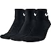 SX4703-101 UNISEX 3PPK CUSHION QUARTER NIKE WHITE/BLACK