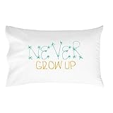 Oh, Susannah Never Grow up Pillow Case for Kids Turquoise and Yellow (One 20x30