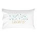 Oh, Susannah Never Grow up Pillow Case for Kids Turquoise and Yellow (Standard Size 20x30