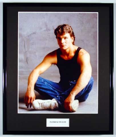 PATRICK SWAYZE/FRAMED PHOTO
