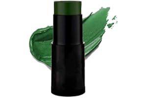 NPCSWXQ Green Face Paint Stick,Halloween Clown Makeup Kit, Adult Children Halloween Cosplay Joker Zombie Parties Baseball/Football/Camo Hulk Hunting/Accessories Vampire/Witch/clown neon Cream Face Paint