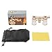 Aomekie Opera Glasses Binoculars 3X25 Theater Glasses Lorgnette Mini Binocular Compact with Handle for Adults Women in Musical Concert（White）