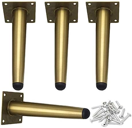 Diyコーヒーテーブル脚 ステンレス鋼家具脚テーパーソファテーブル脚 テーパー金属足サポート