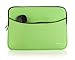 iPearl 13-inch Soft Neoprene Sleeve Case for MacBook & UltraBook Laptop (Built-in External Pocket) (Green)