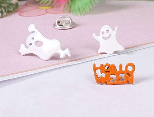 Cute Enamel Lapel Pin Sets Carton Animal Brooch Pin (Halloween Ghost)