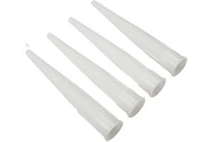 50-Pack Replacement Nozzles for Mastic & Silicone Sealant Caulking – 10.2 cm Length, 0.5 cm Inner Diameter, 0.3 cm Tip Openin