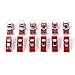OOOUSE 50pcs Sewing Craft Quilt Binding Clips Clamps Clear and Red