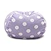Big Joe , Lavender Polka Dot Classic Bean Bag Chair, Lavendar with White